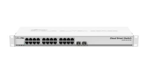 MIKROTIK CSS326-24G-2S+RM SWITCH CLOUD SMART 24 PORTE GIGABIT 2XSFP+ MONTABILE A RACK